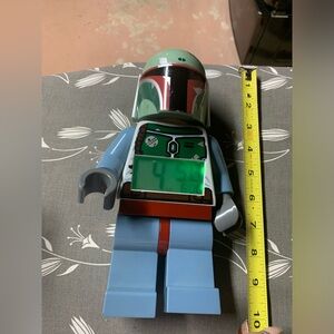 LEGO Star Wars Boba Fett Minifigure Alarm Clock in great used condition.